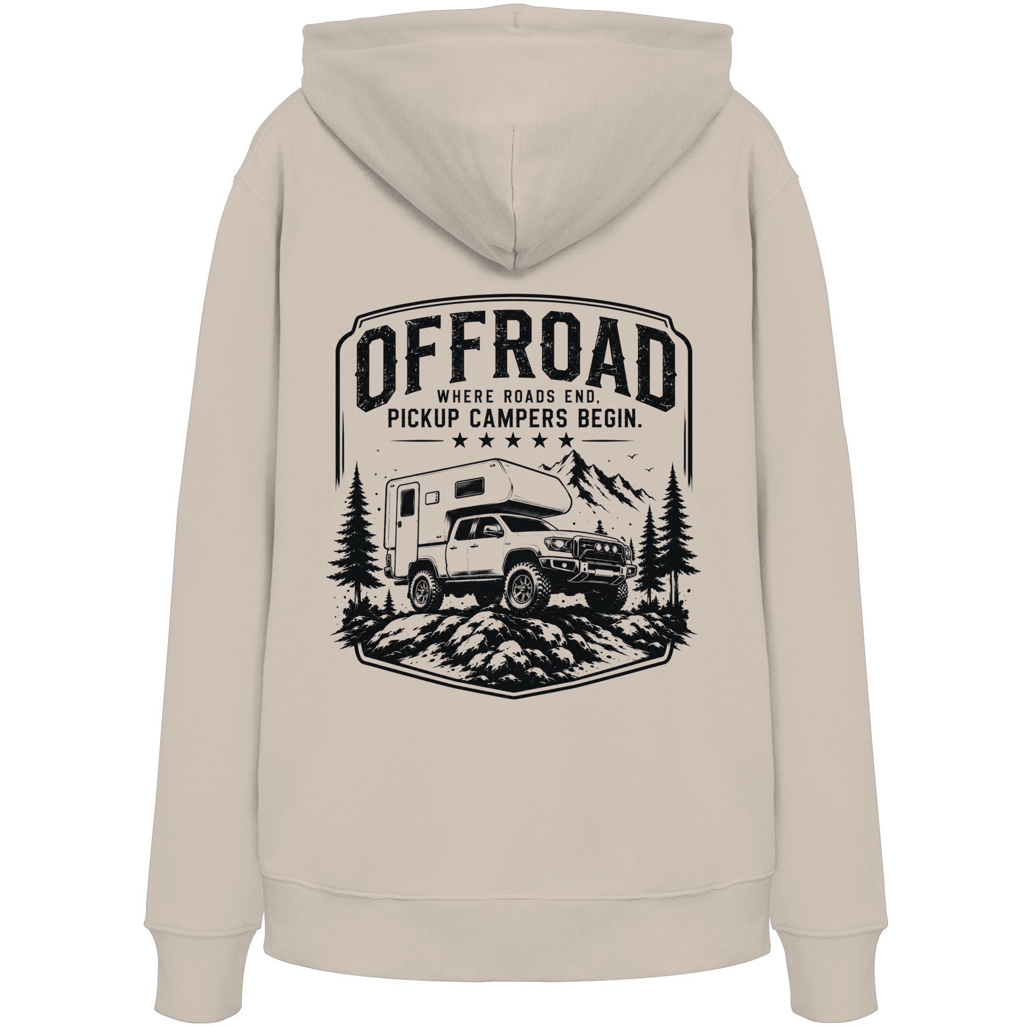 Offroad Camper Unisex Hoodie - Where Roads End
