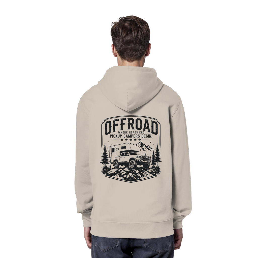 Offroad Camper Unisex Hoodie - Where Roads End
