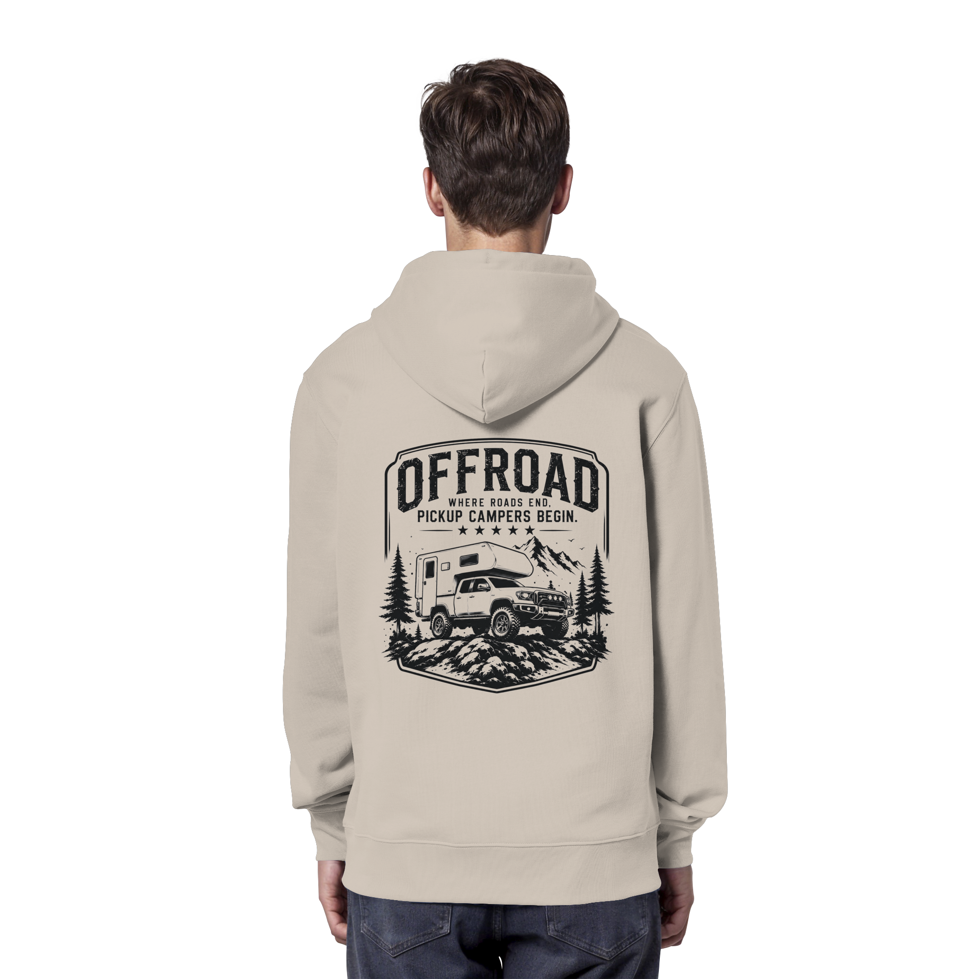 Offroad Camper Unisex Hoodie - Where Roads End
