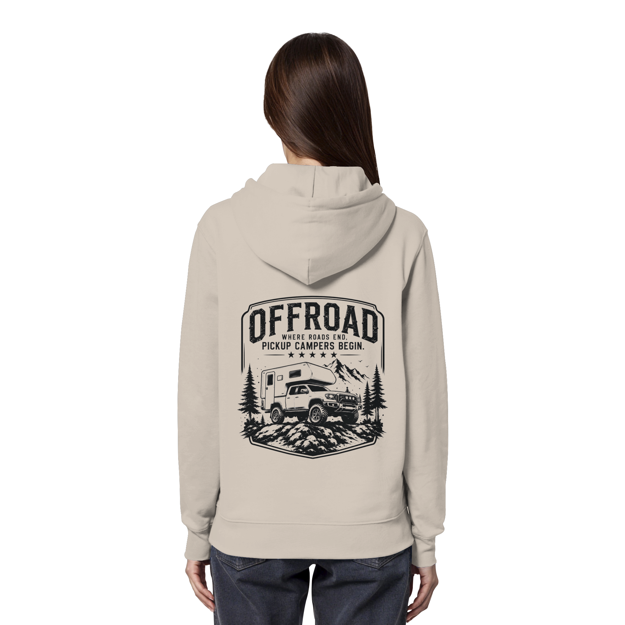Offroad Camper Unisex Hoodie - Where Roads End