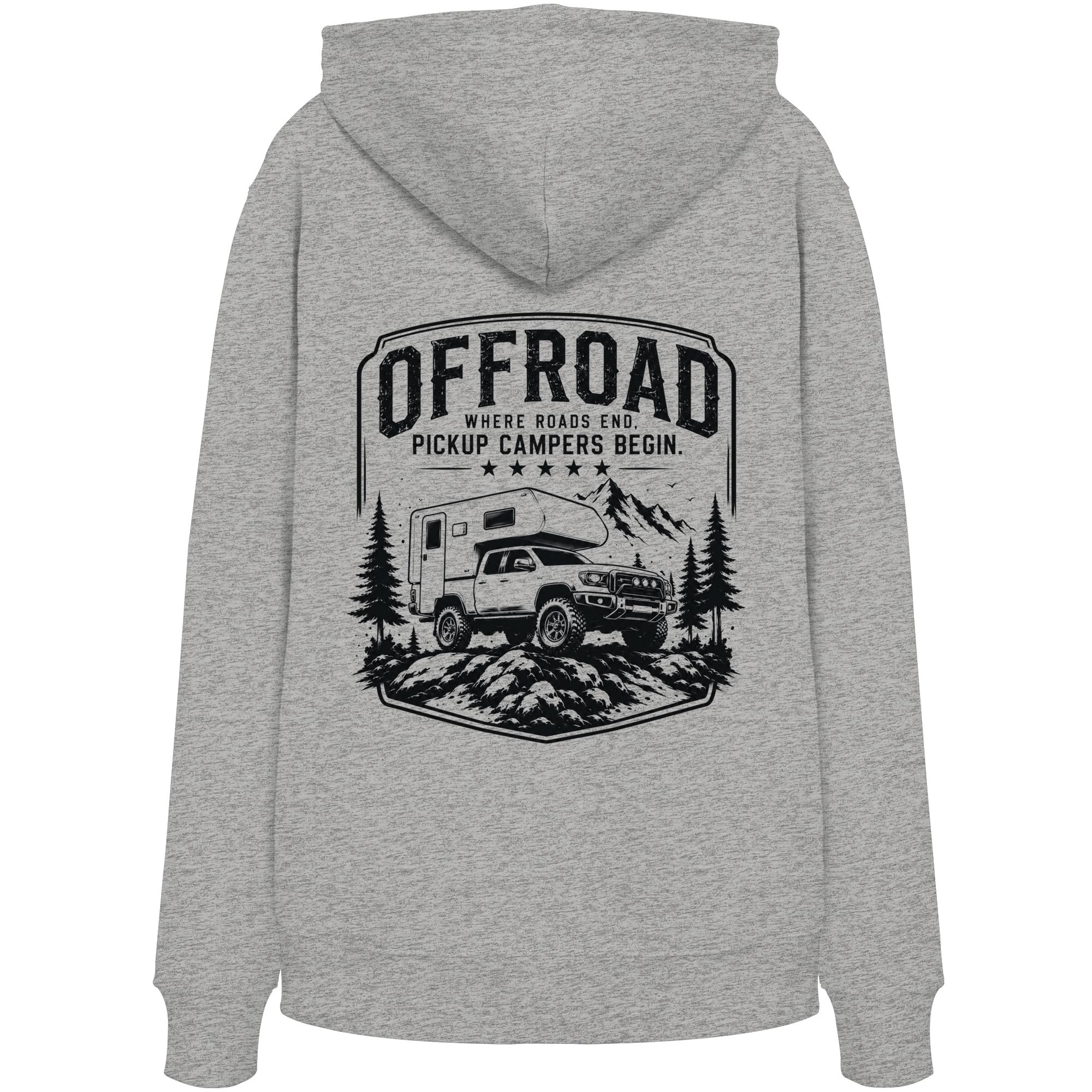 Offroad Camper Unisex Hoodie - Where Roads End