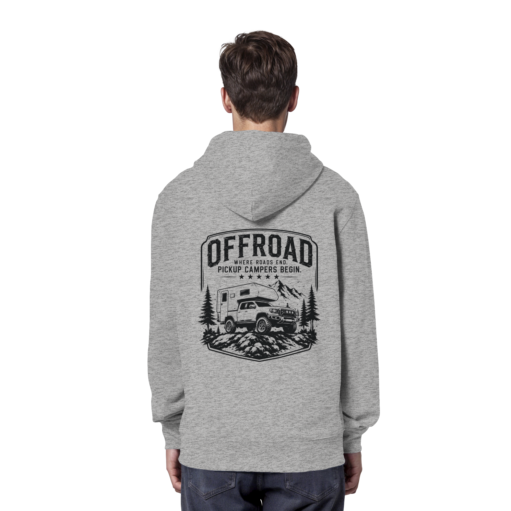 Offroad Camper Unisex Hoodie - Where Roads End