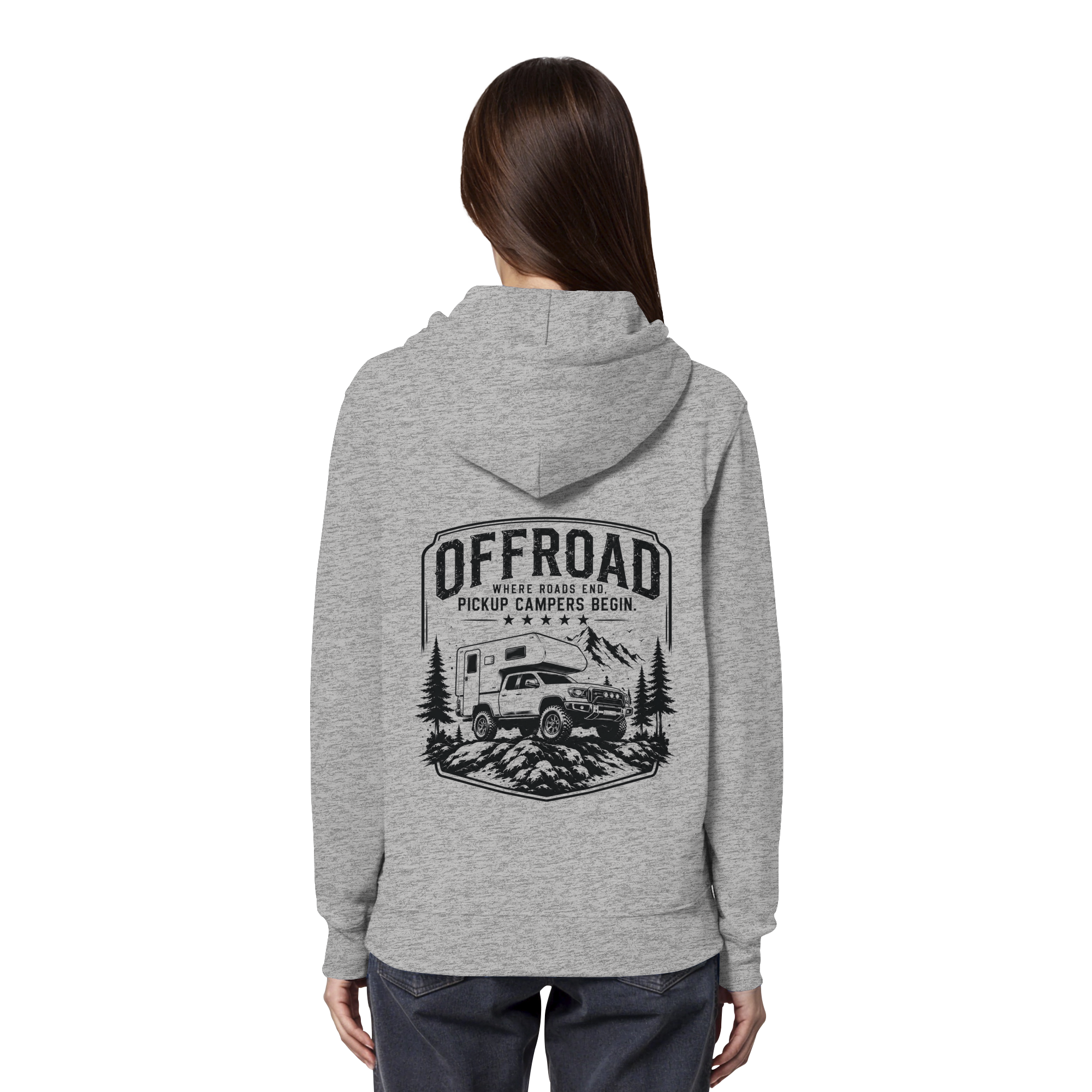 Offroad Camper Unisex Hoodie - Where Roads End