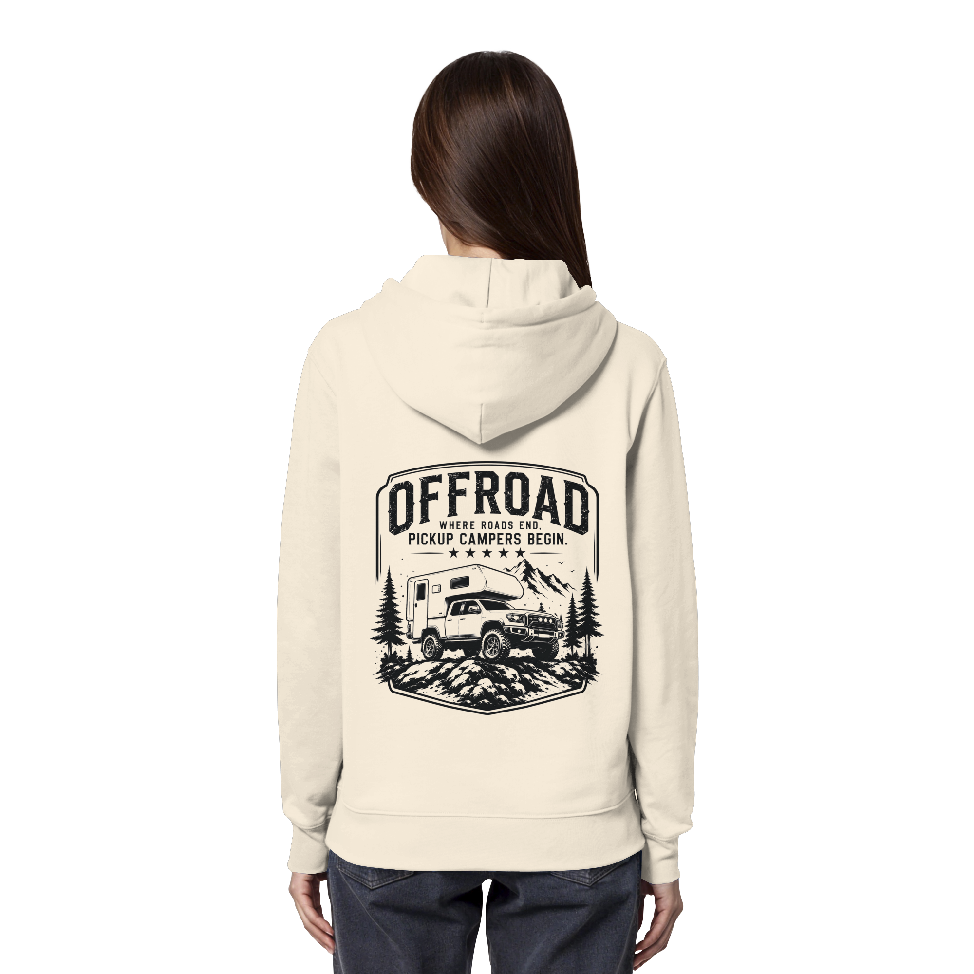Offroad Camper Unisex Hoodie - Where Roads End