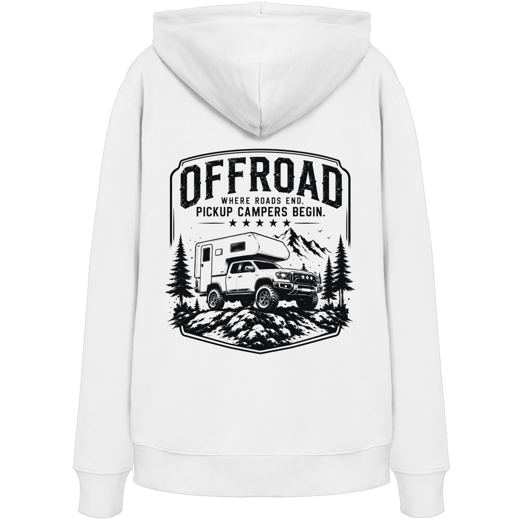 Offroad Camper Unisex Hoodie - Where Roads End