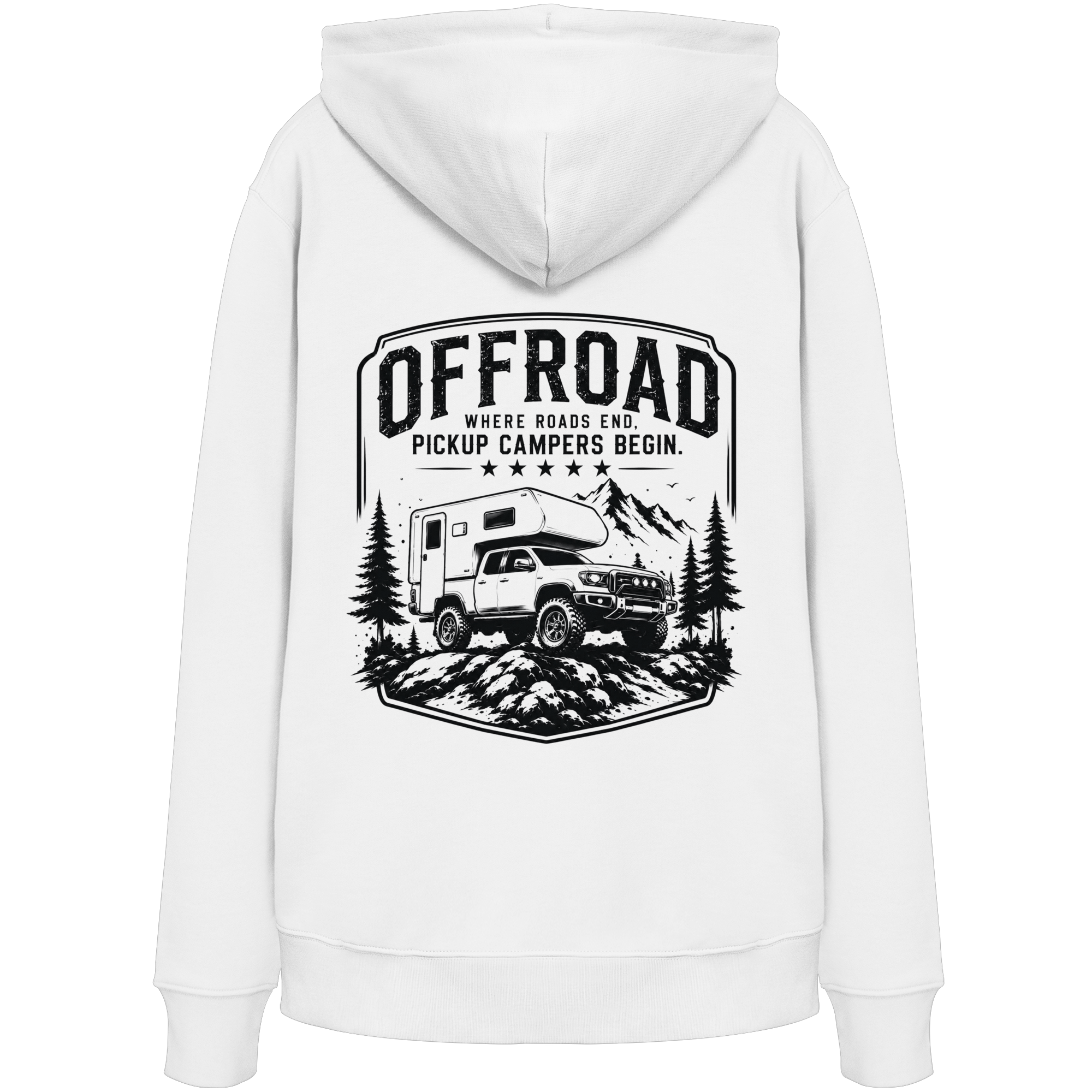 Offroad Camper Unisex Hoodie - Where Roads End