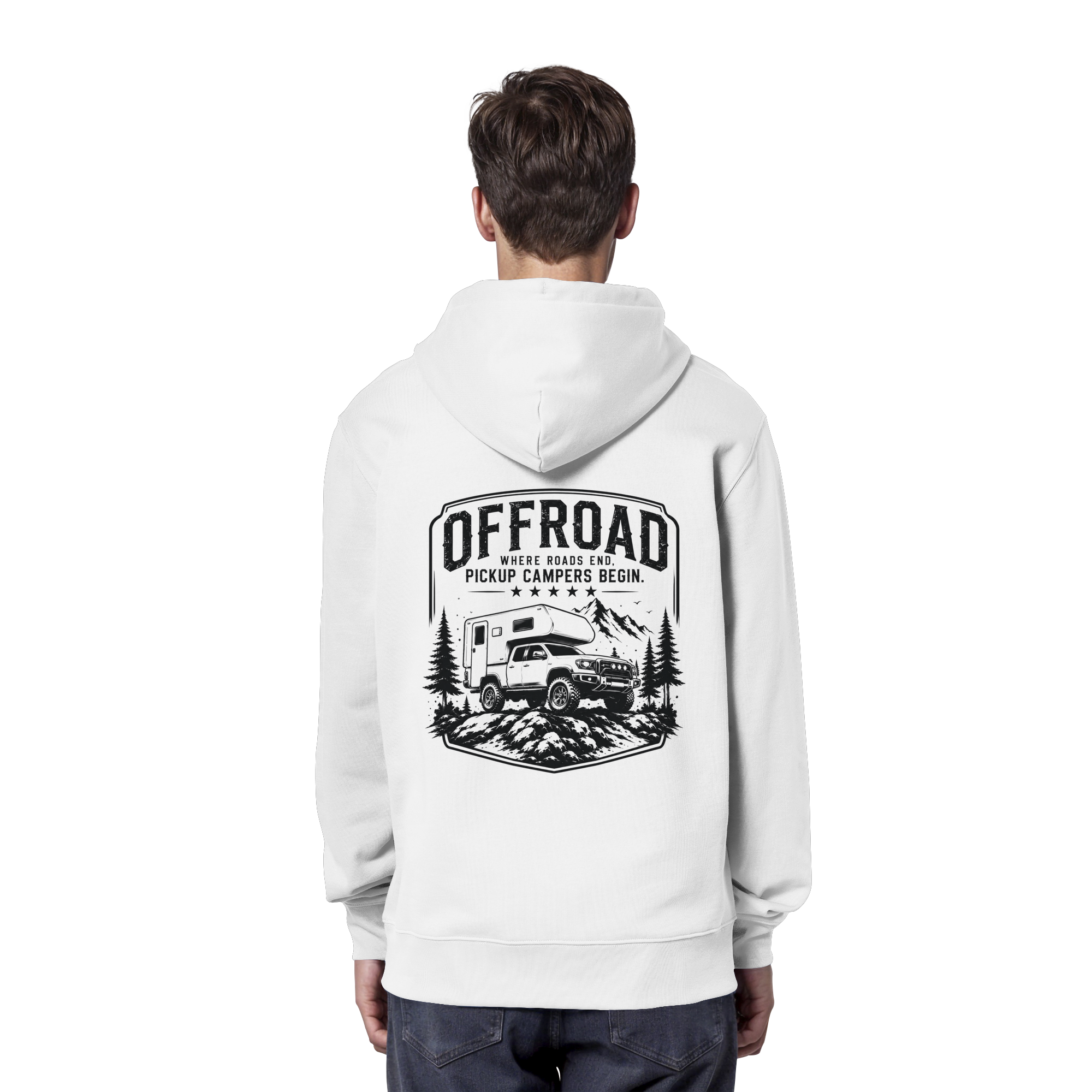 Offroad Camper Unisex Hoodie - Where Roads End