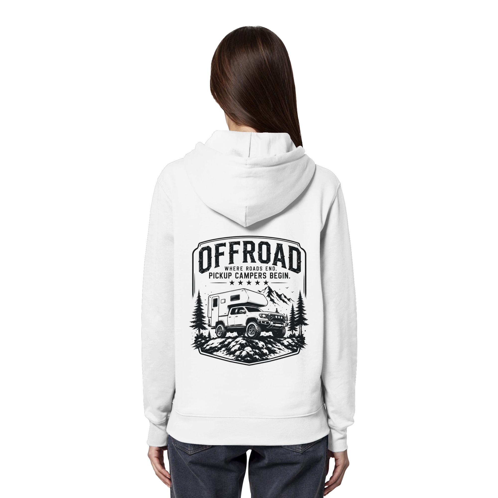 Offroad Camper Unisex Hoodie - Where Roads End