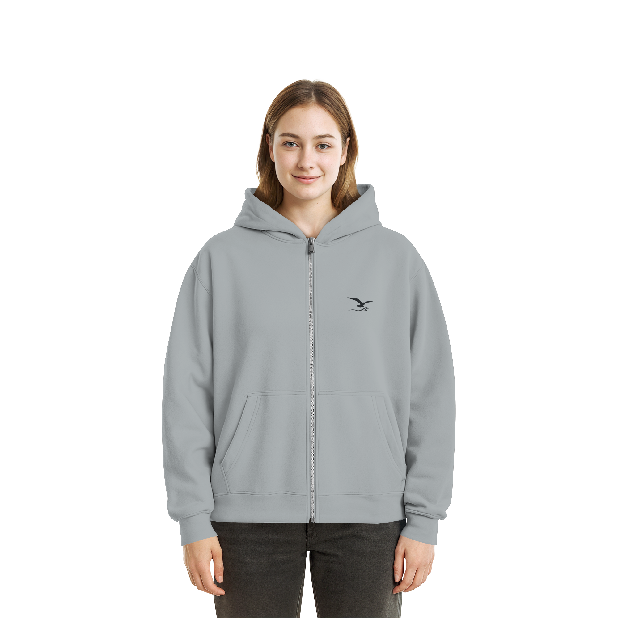 Fluffy Zipper mit Stick - Comfy
