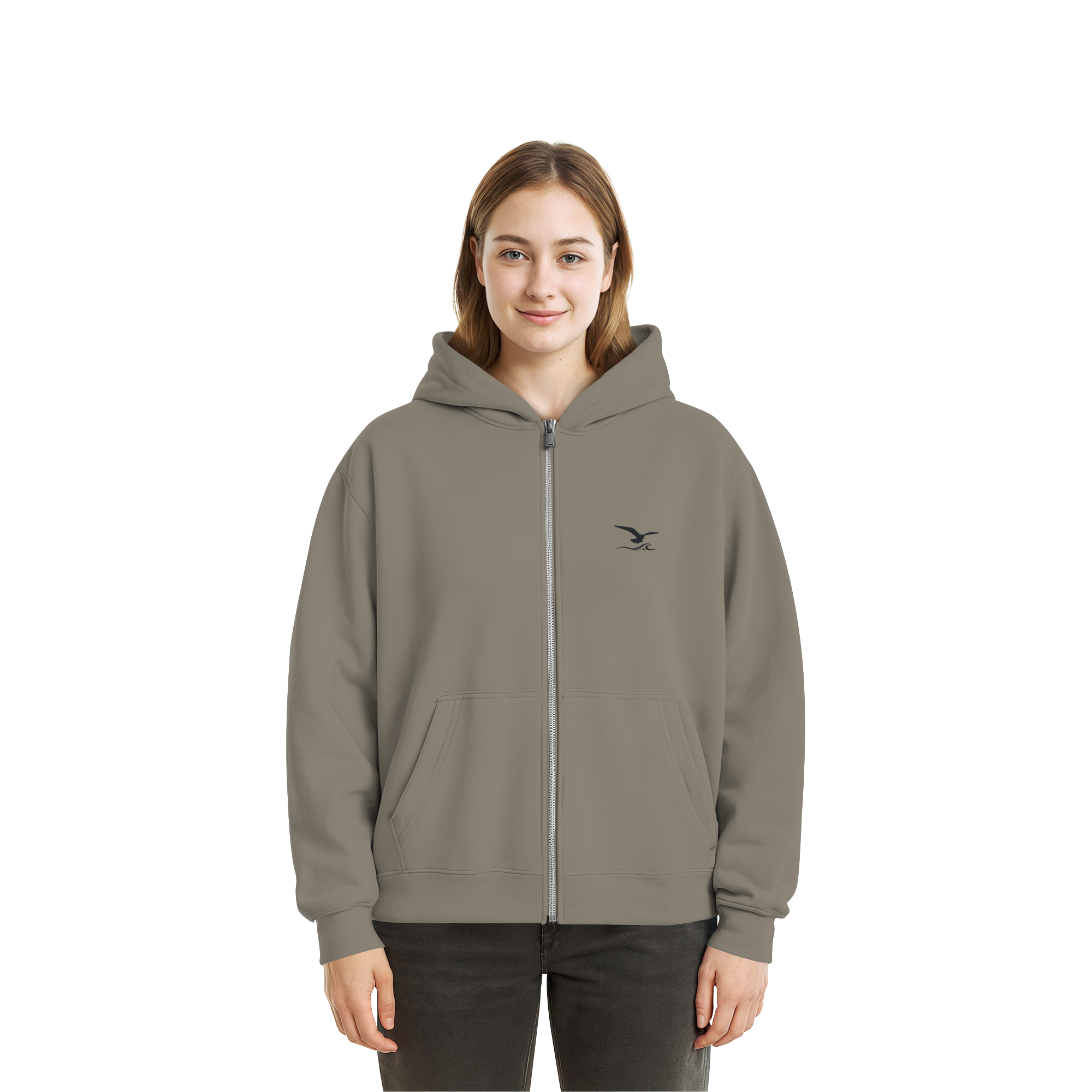Fluffy Zipper mit Stick - Comfy
