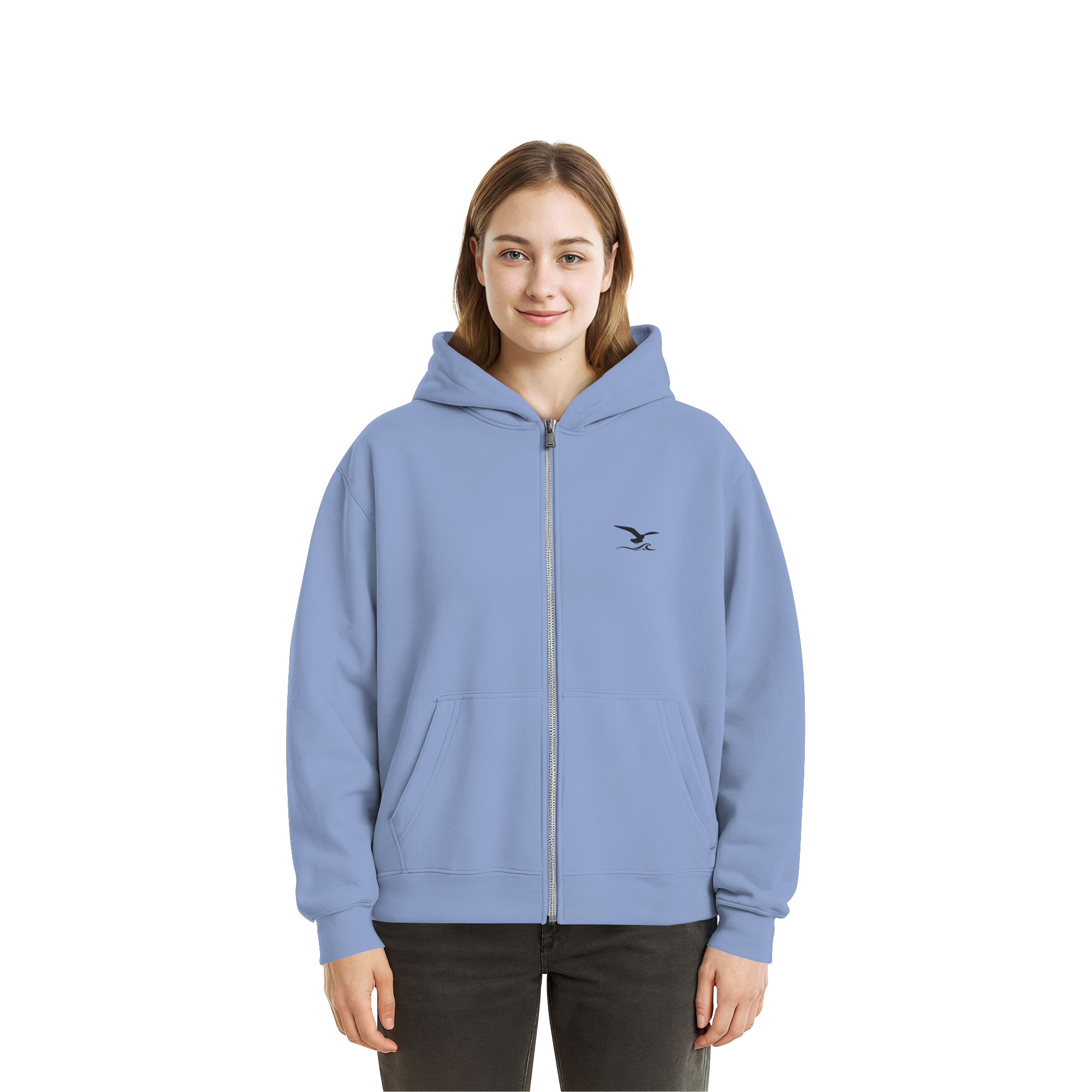 Fluffy Zipper mit Stick - Comfy