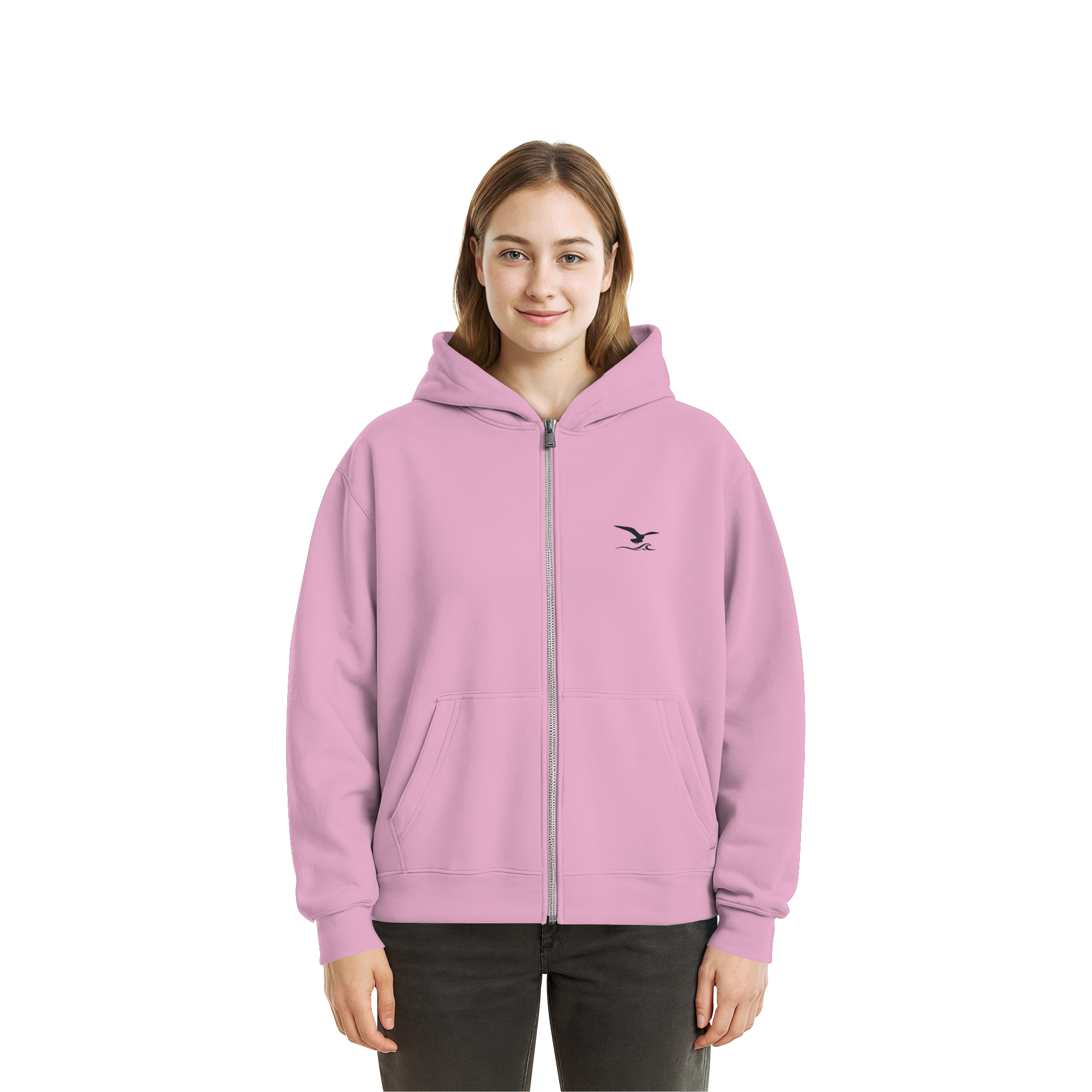 Fluffy Zipper mit Stick - Comfy