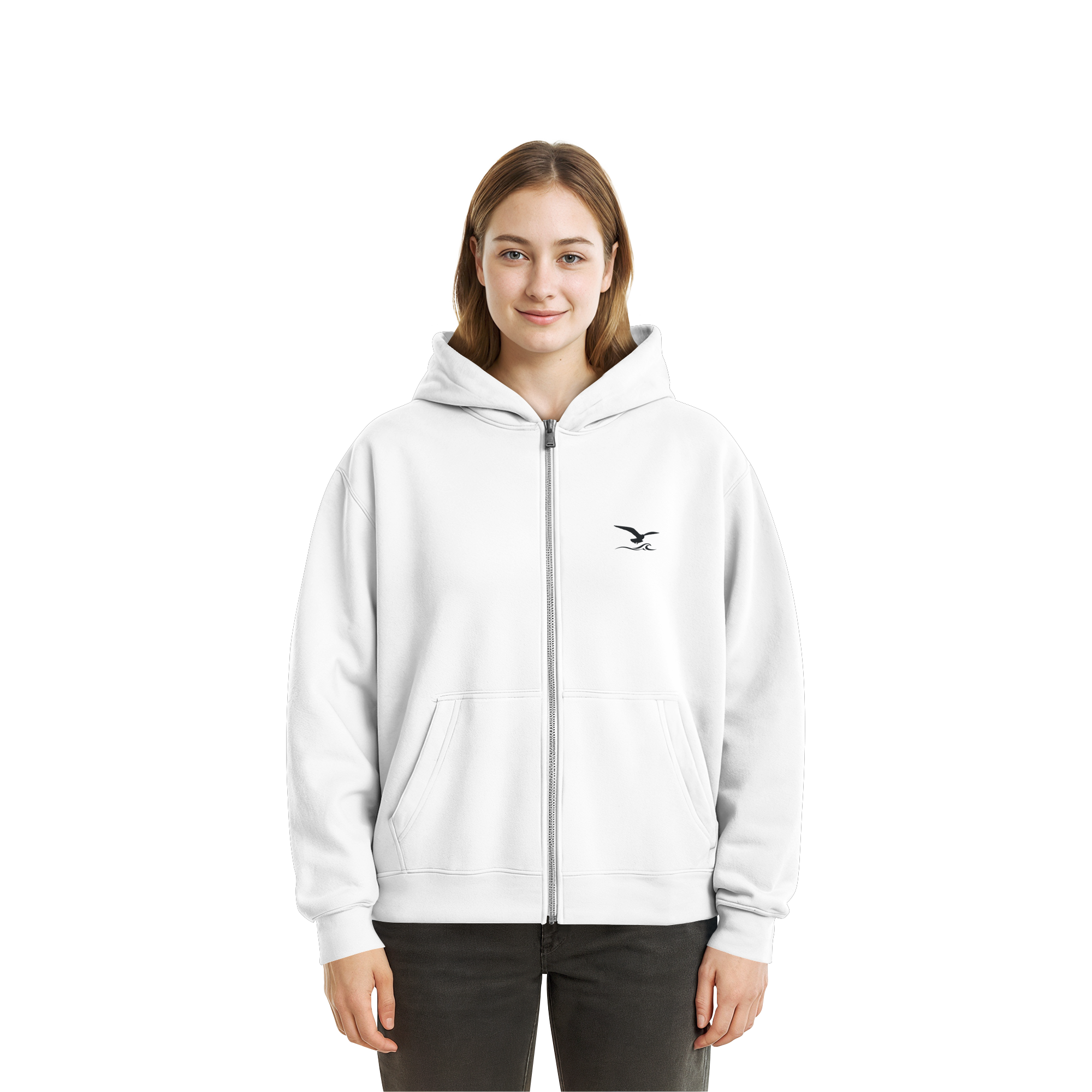 Fluffy Zipper mit Stick - Comfy