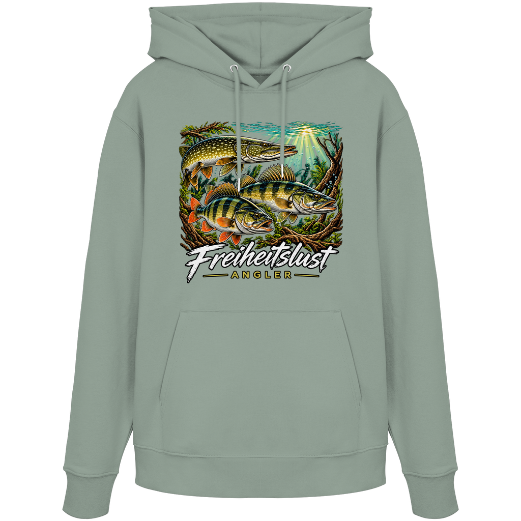 Freiheitslust Fishing Hoodie- Raubfisch Tripple