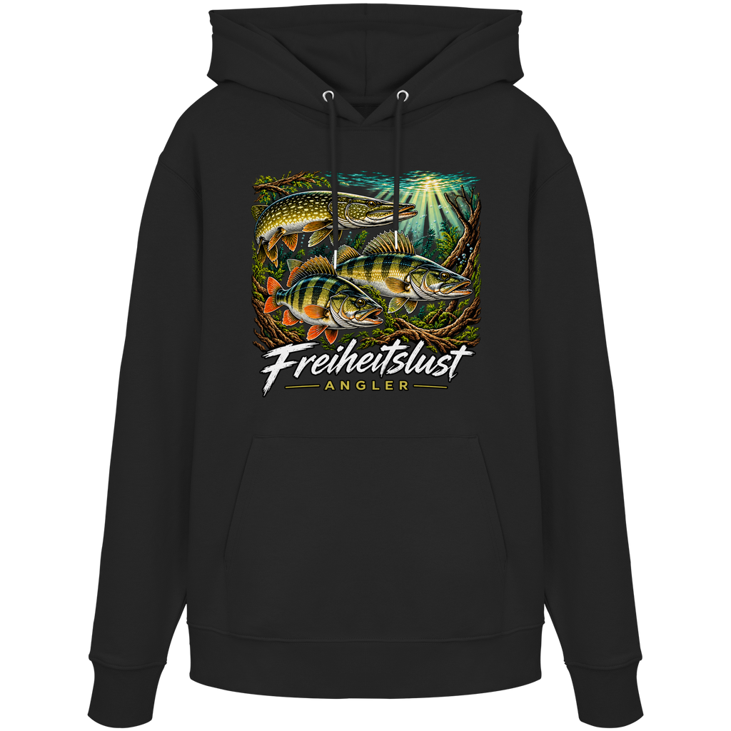 Freiheitslust Fishing Hoodie- Raubfisch Tripple