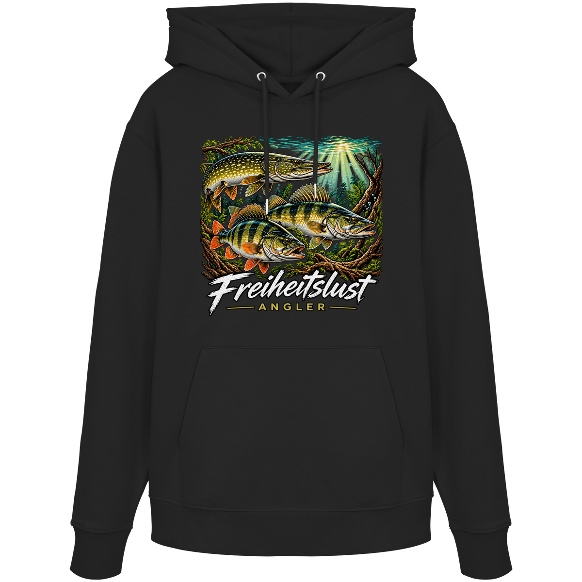Freiheitslust Fishing Hoodie- Raubfisch Tripple