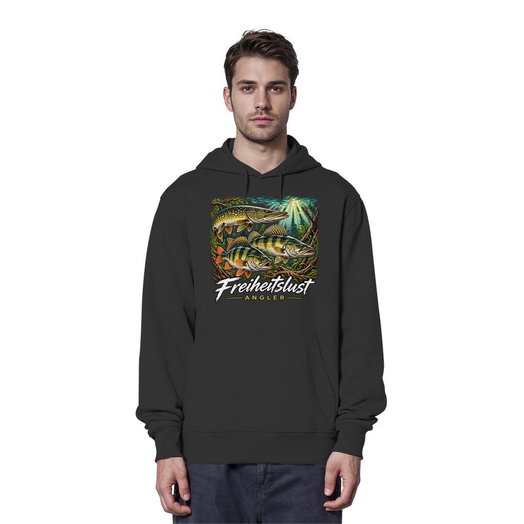 Freiheitslust Fishing Hoodie- Raubfisch Tripple