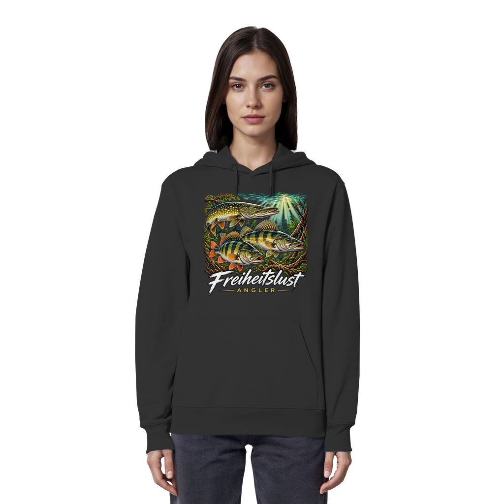 Freiheitslust Fishing Hoodie- Raubfisch Tripple