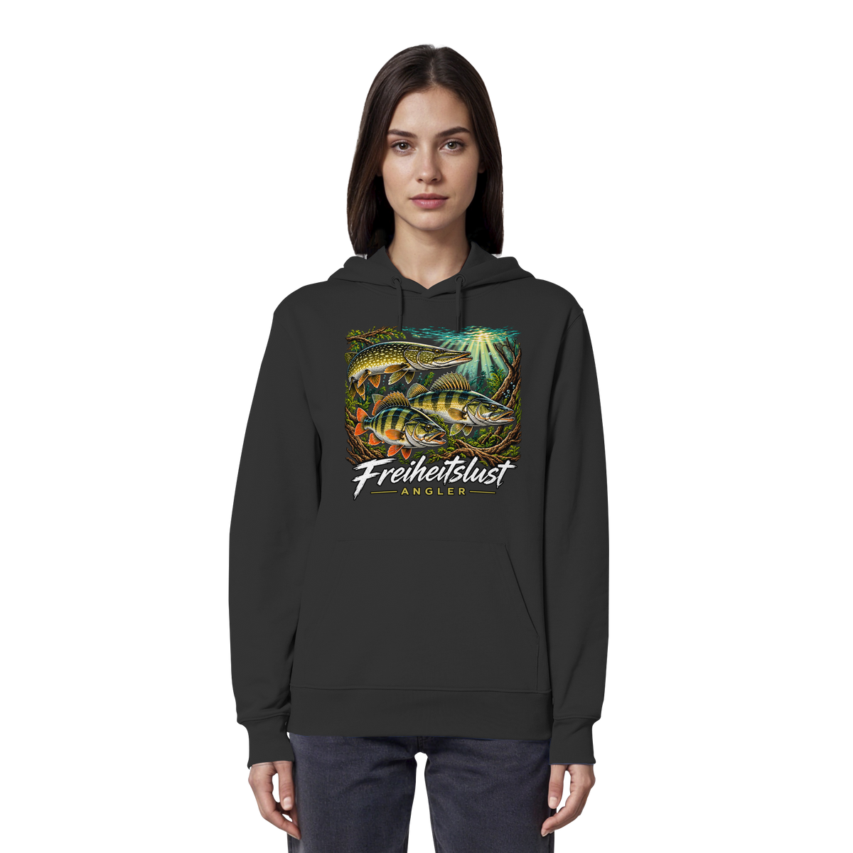 Freiheitslust Fishing Hoodie- Raubfisch Tripple
