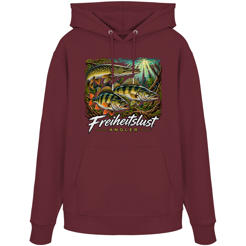 Freiheitslust Fishing Hoodie- Raubfisch Tripple