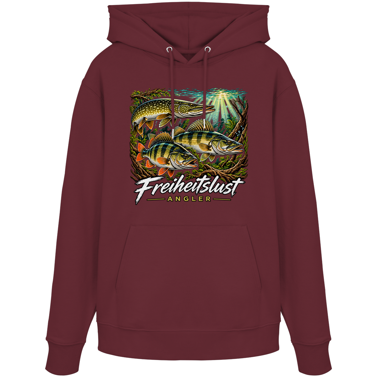 Freiheitslust Fishing Hoodie- Raubfisch Tripple