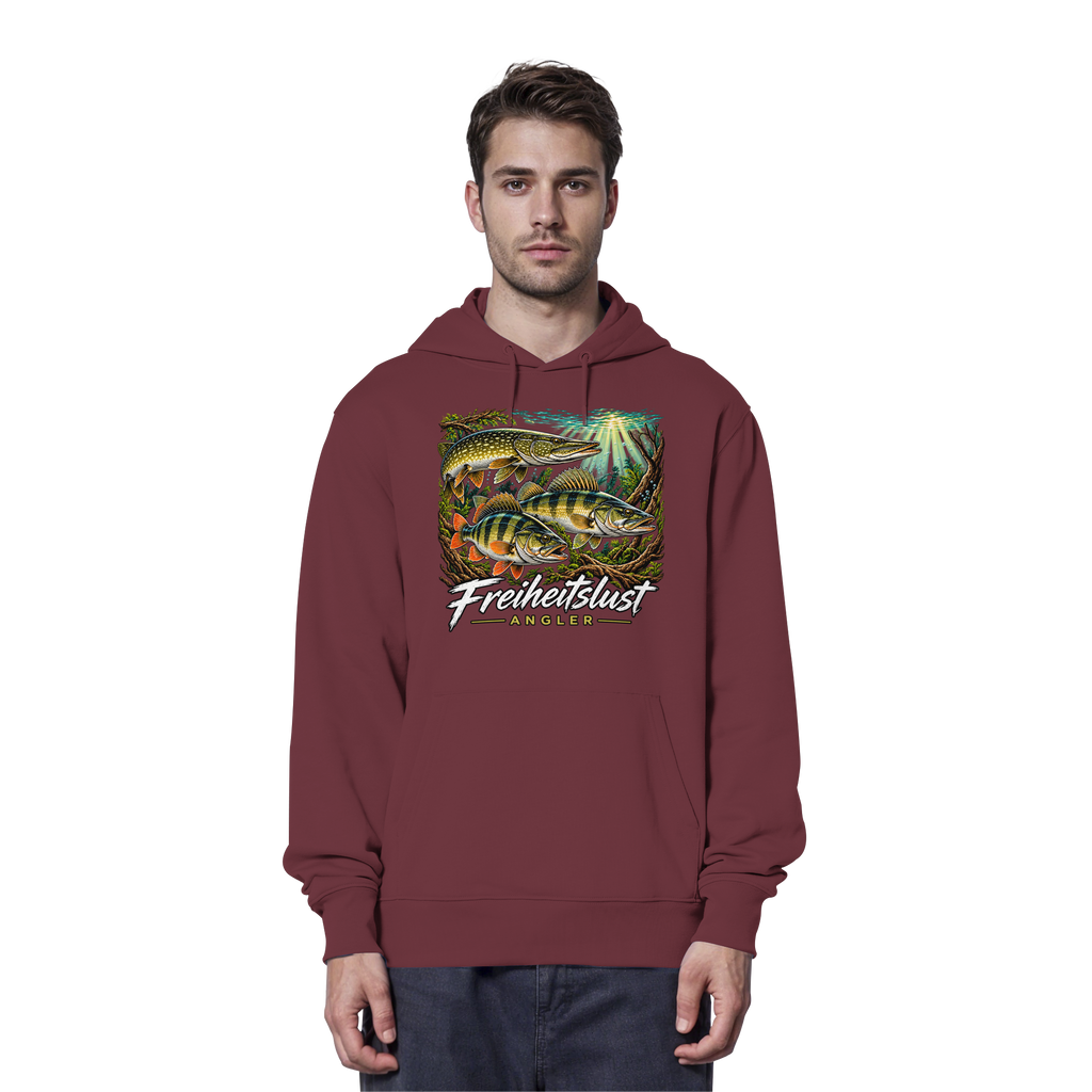 Freiheitslust Fishing Hoodie- Raubfisch Tripple