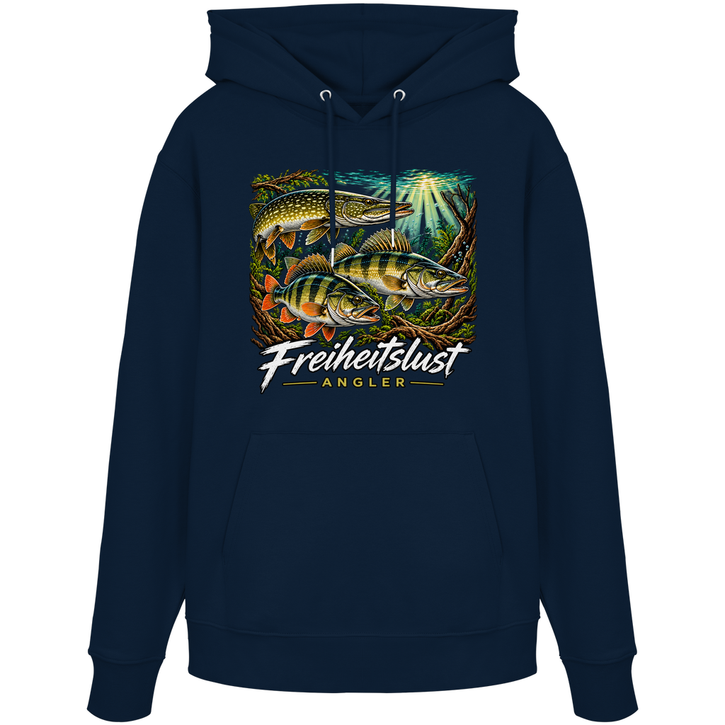 Freiheitslust Fishing Hoodie- Raubfisch Tripple