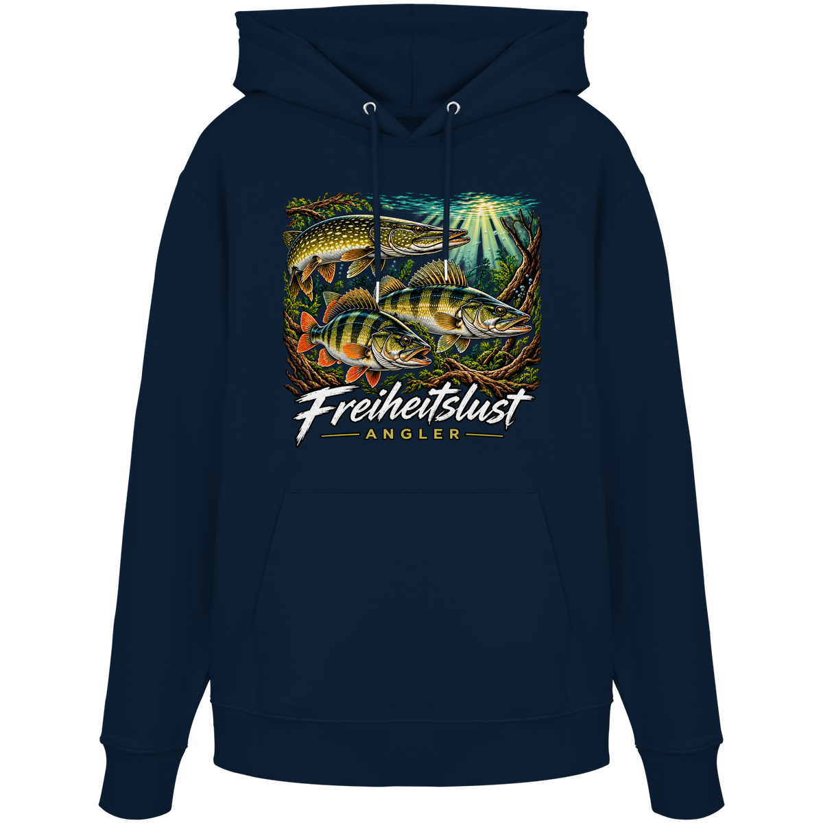 Freiheitslust Fishing Hoodie- Raubfisch Tripple