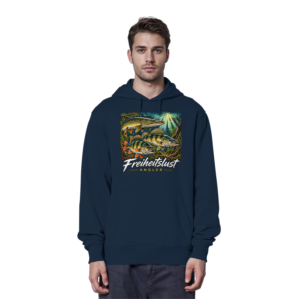 Freiheitslust Fishing Hoodie- Raubfisch Tripple
