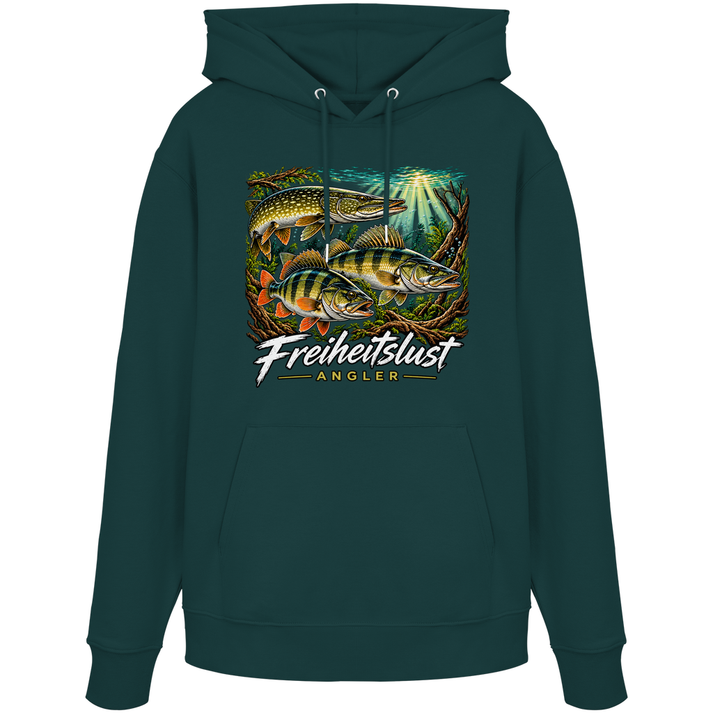 Freiheitslust Fishing Hoodie- Raubfisch Tripple