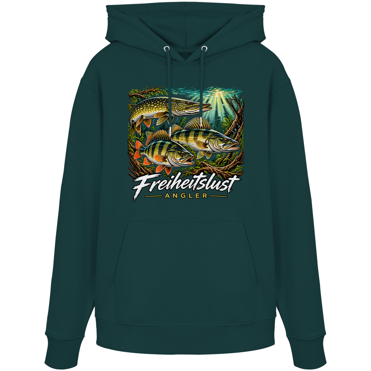Freiheitslust Fishing Hoodie- Raubfisch Tripple