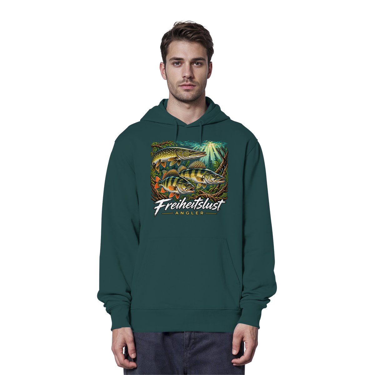 Freiheitslust Fishing Hoodie- Raubfisch Tripple