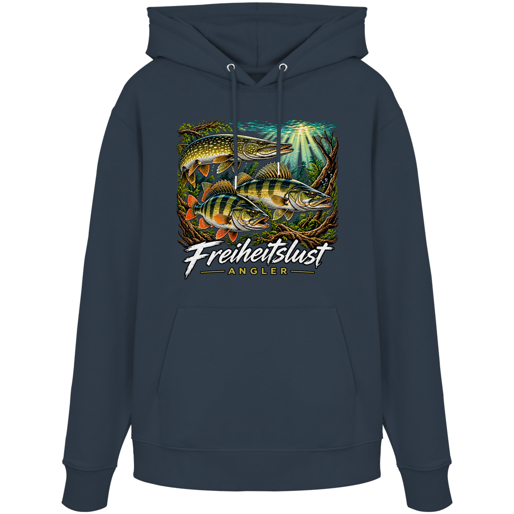 Freiheitslust Fishing Hoodie- Raubfisch Tripple