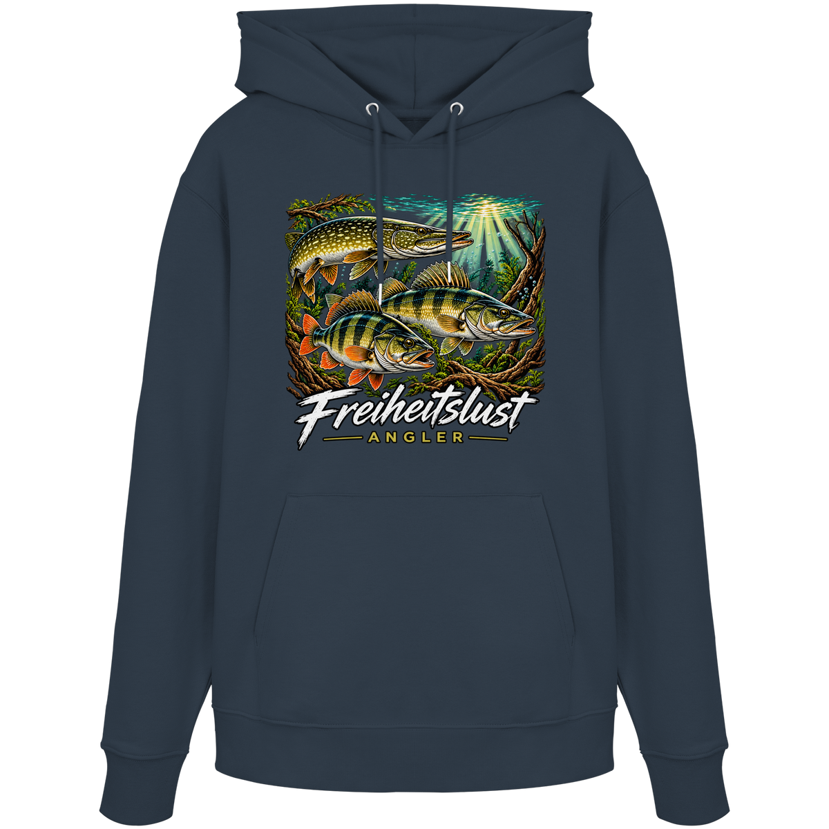 Freiheitslust Fishing Hoodie- Raubfisch Tripple