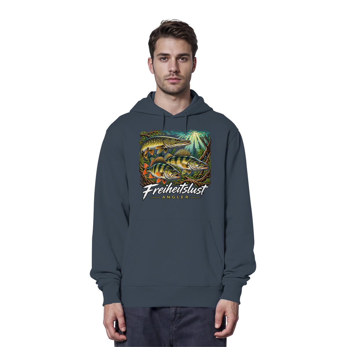 Freiheitslust Fishing Hoodie- Raubfisch Tripple
