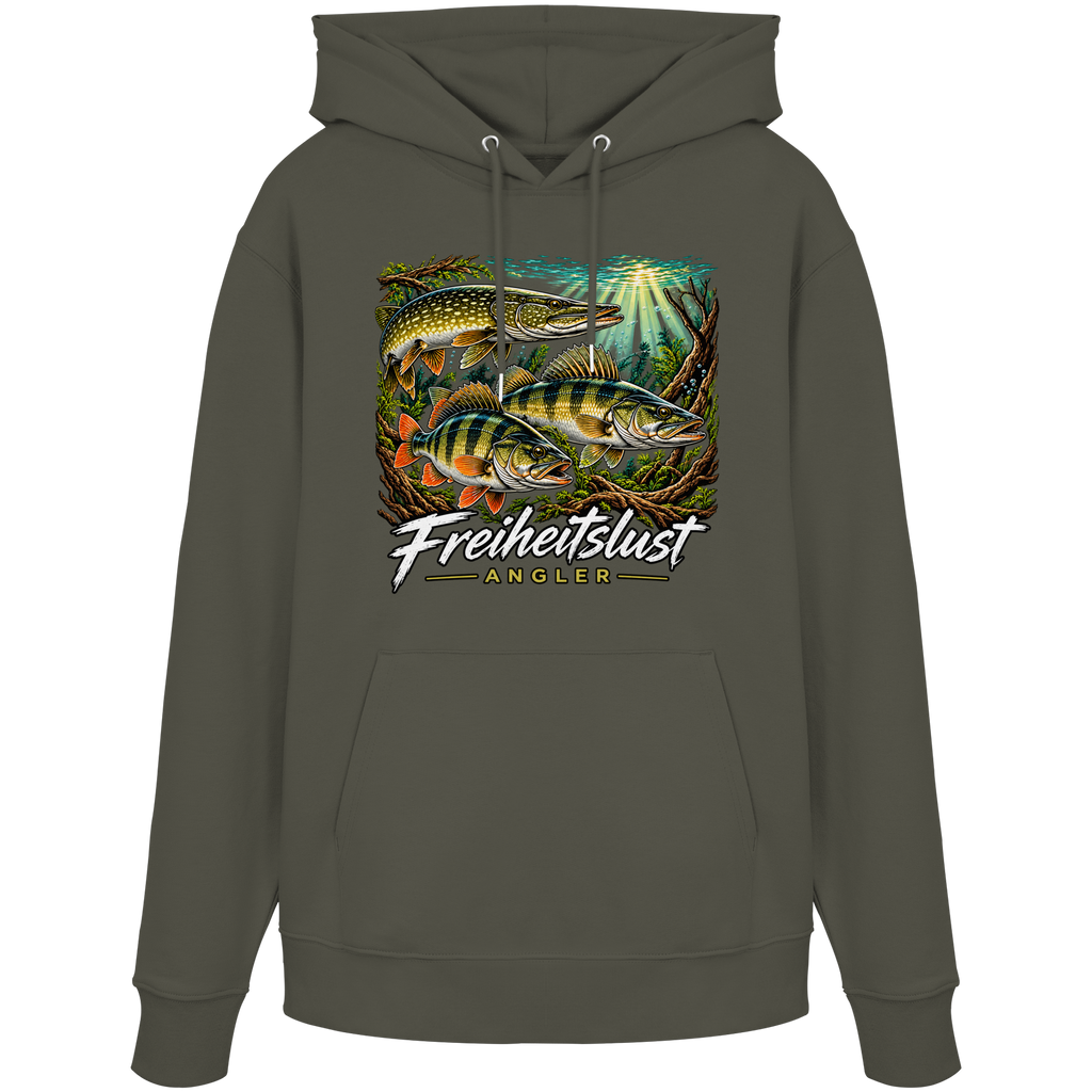 Freiheitslust Fishing Hoodie- Raubfisch Tripple
