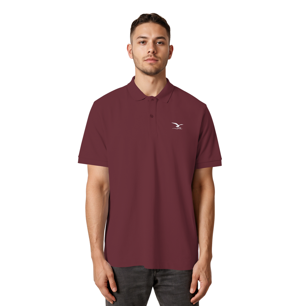 Herren Premium Poloshirt mit Stick - Network