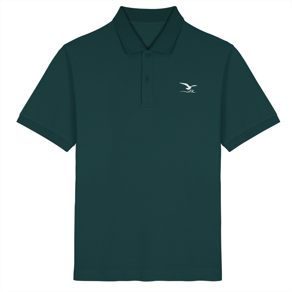 Herren Premium Poloshirt mit Stick - Network