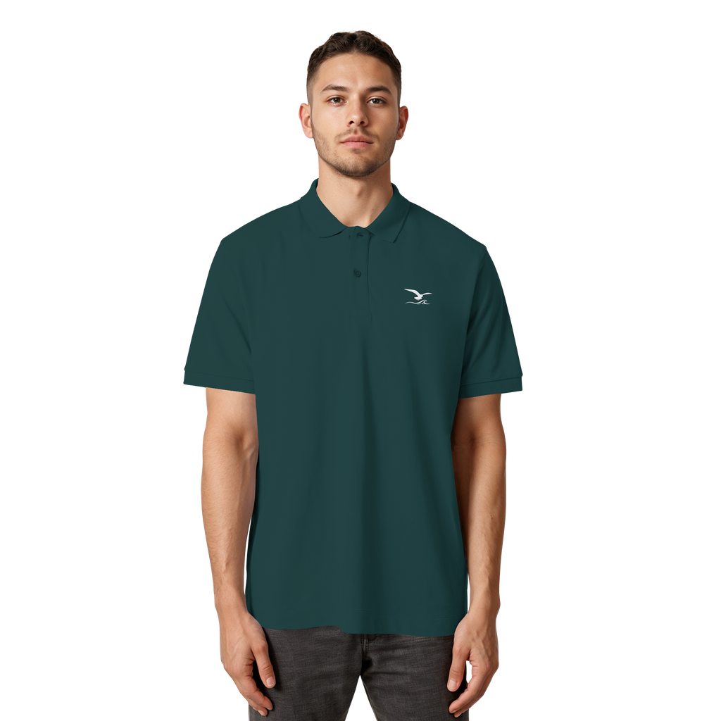 Herren Premium Poloshirt mit Stick - Network