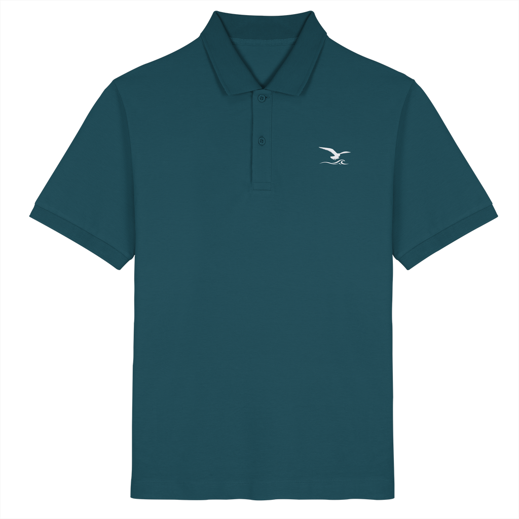 Herren Premium Poloshirt mit Stick - Network