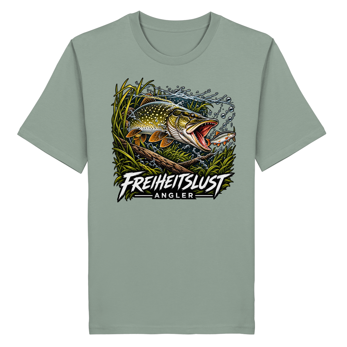 Freiheitslust Fishing T-Shirt - Hecht Edition
