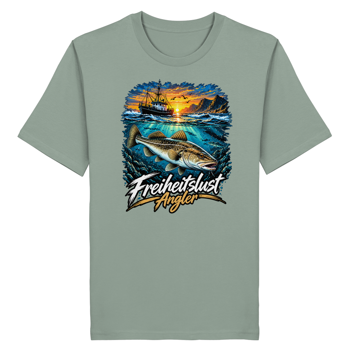 Freiheitslust Fishing T-Shirt - Dorsch Edition