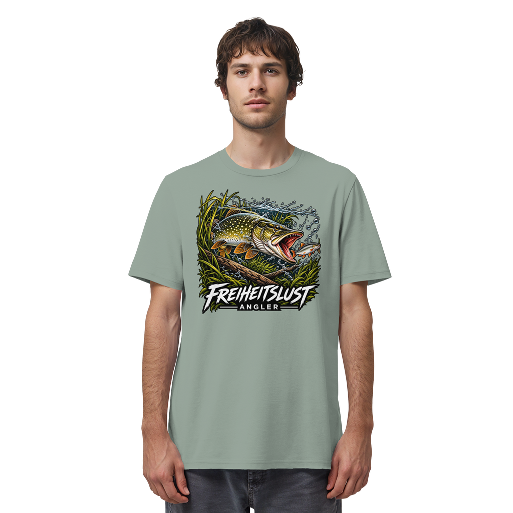 Freiheitslust Fishing T-Shirt - Hecht Edition