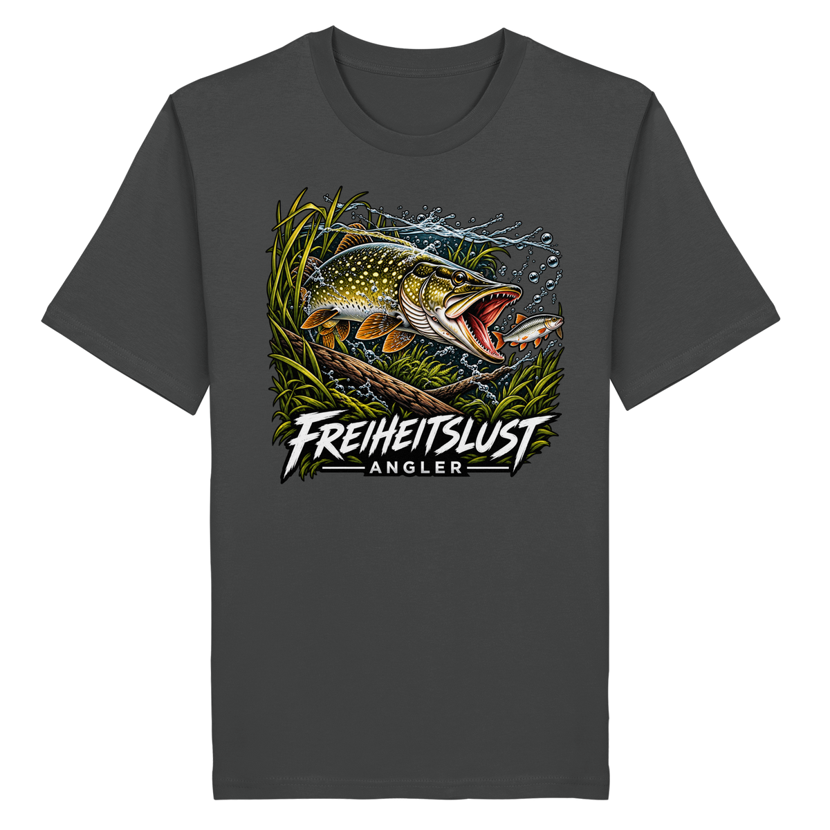 Freiheitslust Fishing T-Shirt - Hecht Edition