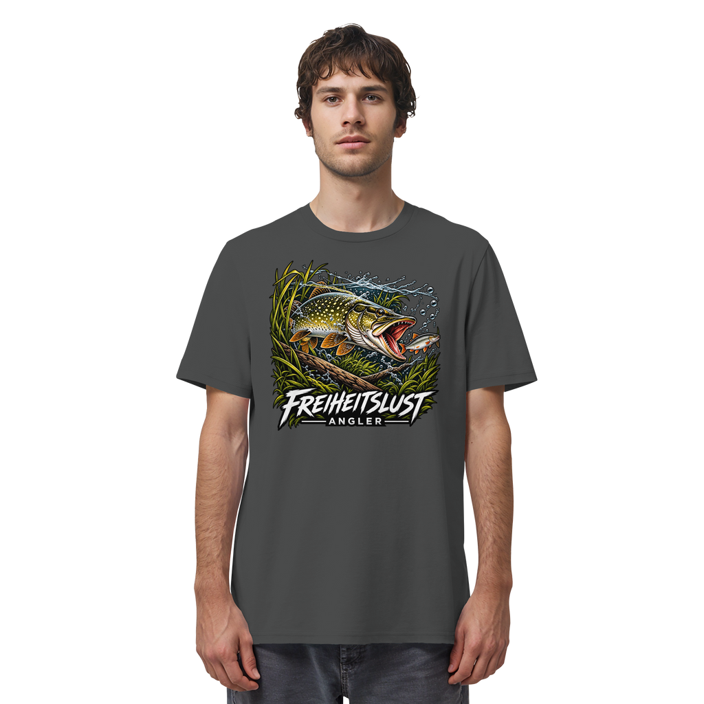 Freiheitslust Fishing T-Shirt - Hecht Edition