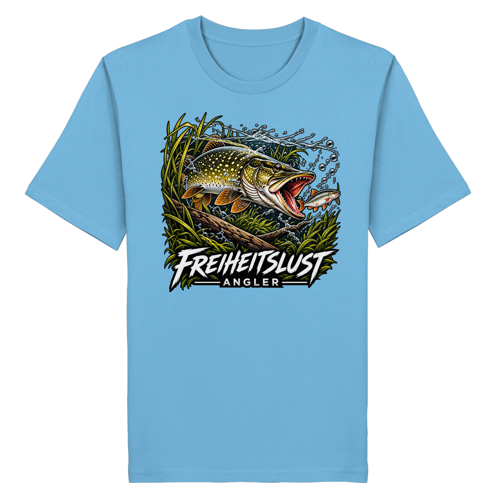 Freiheitslust Fishing T-Shirt - Hecht Edition