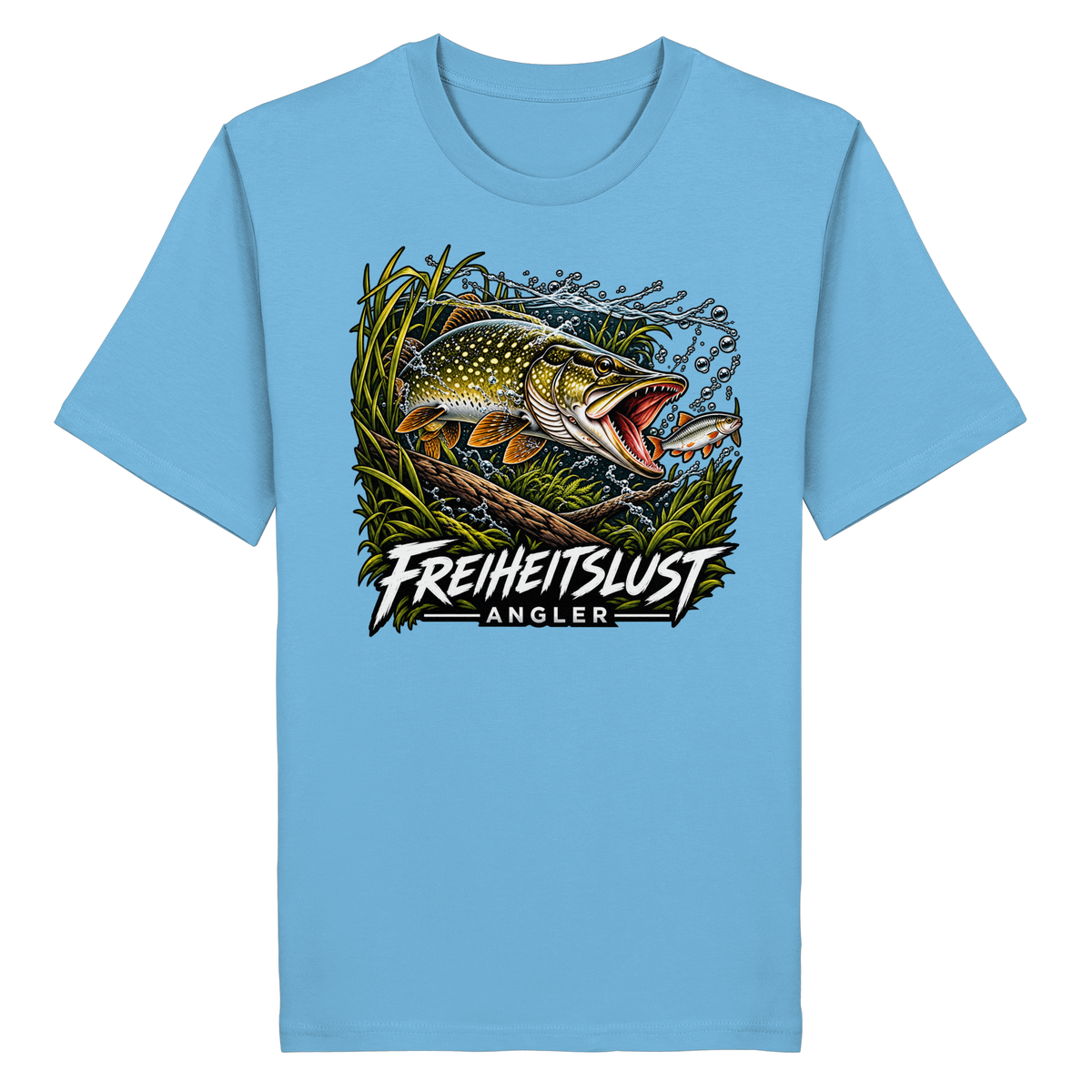 Freiheitslust Fishing T-Shirt - Hecht Edition