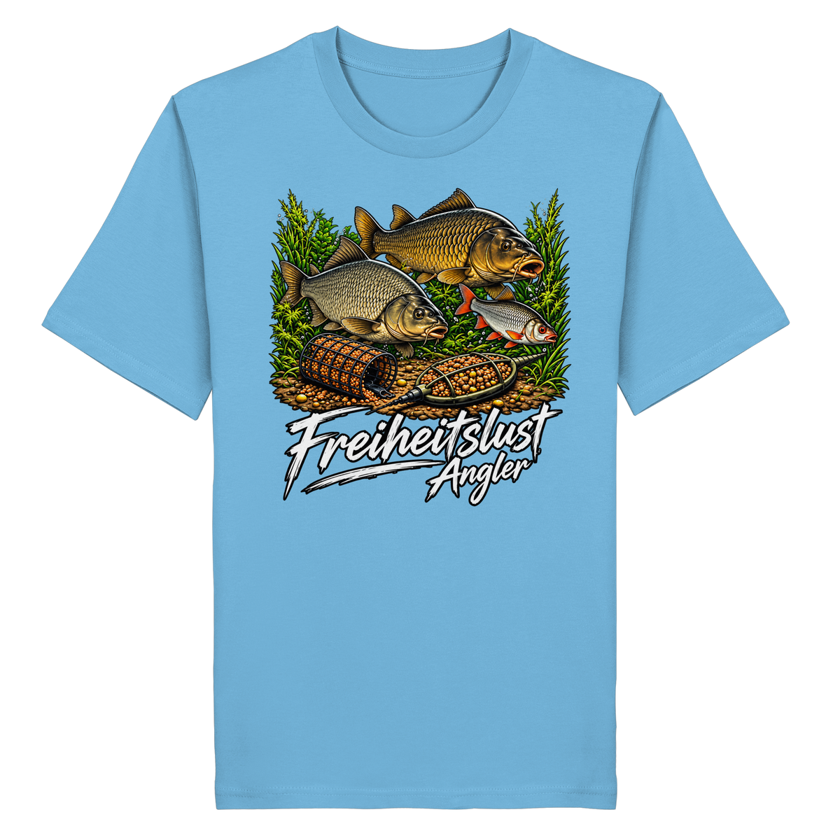 Freiheitslust Fishing T-Shirt - Feeder-Power