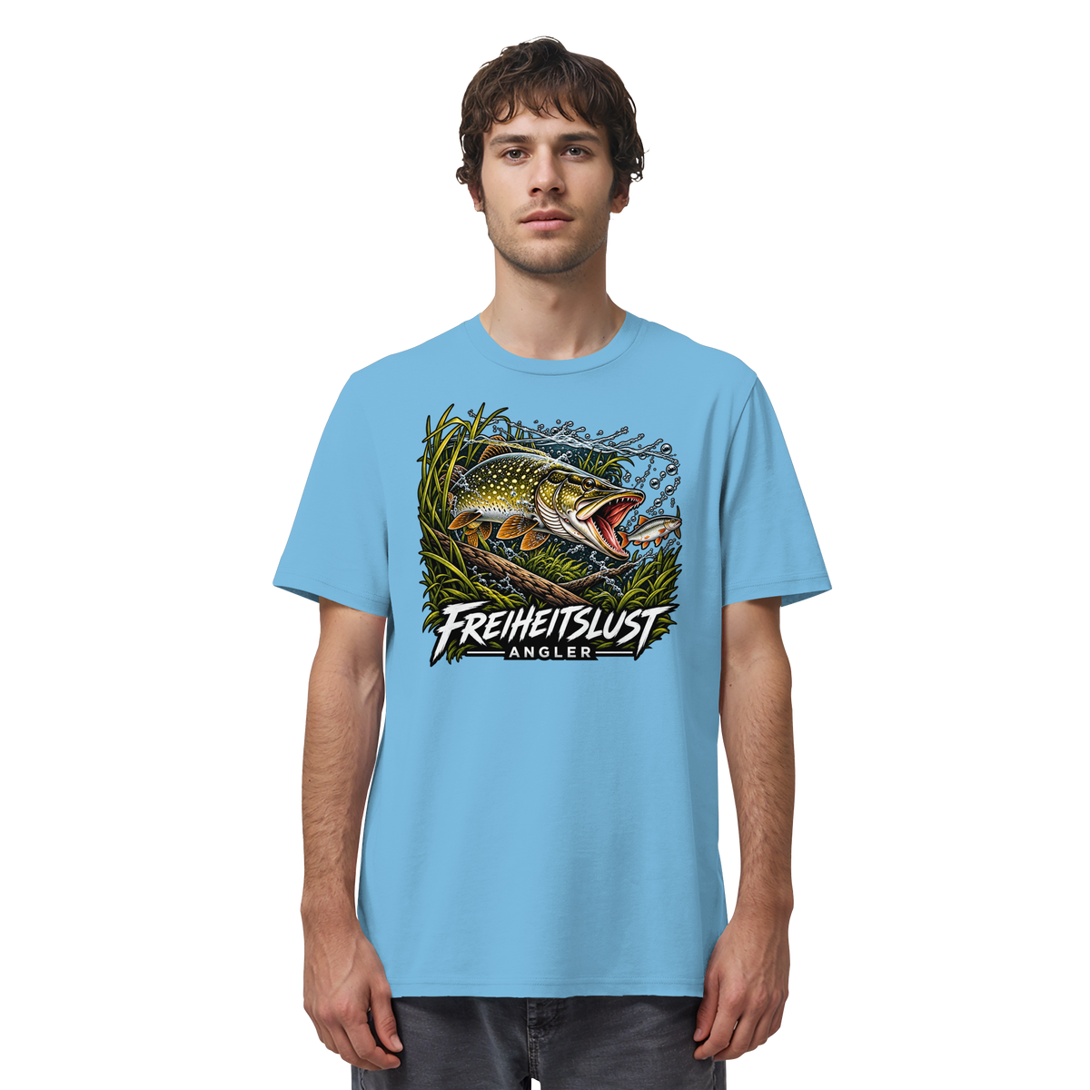 Freiheitslust Fishing T-Shirt - Hecht Edition