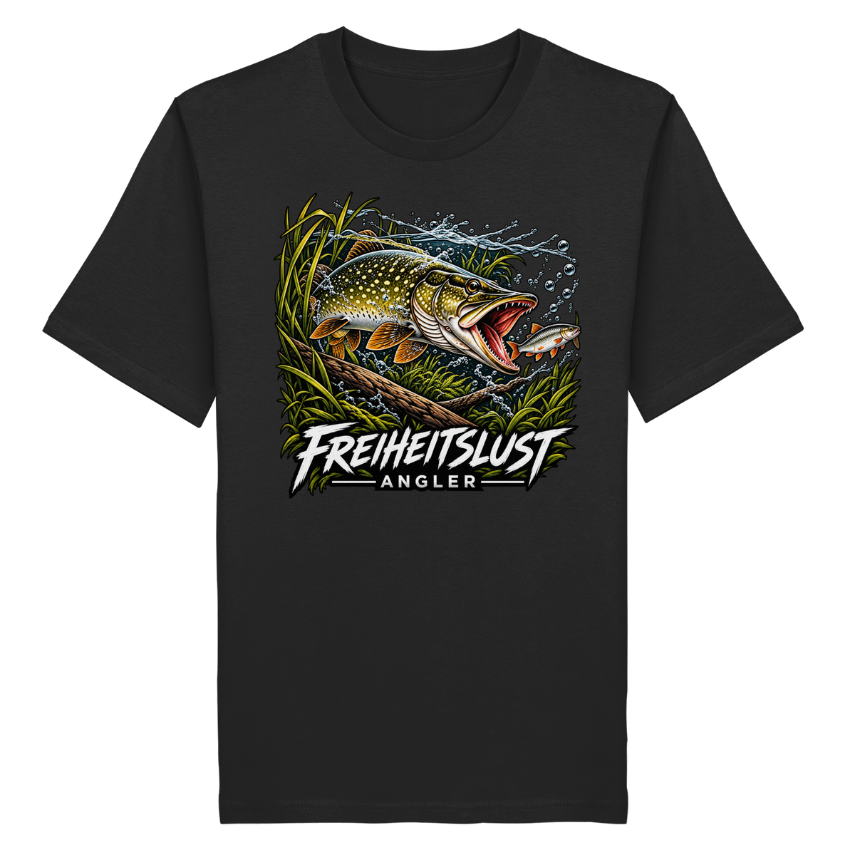 Freiheitslust Fishing T-Shirt - Hecht Edition